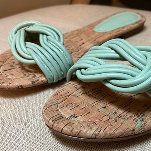 NWOT Espirit Braided Cork Sandals